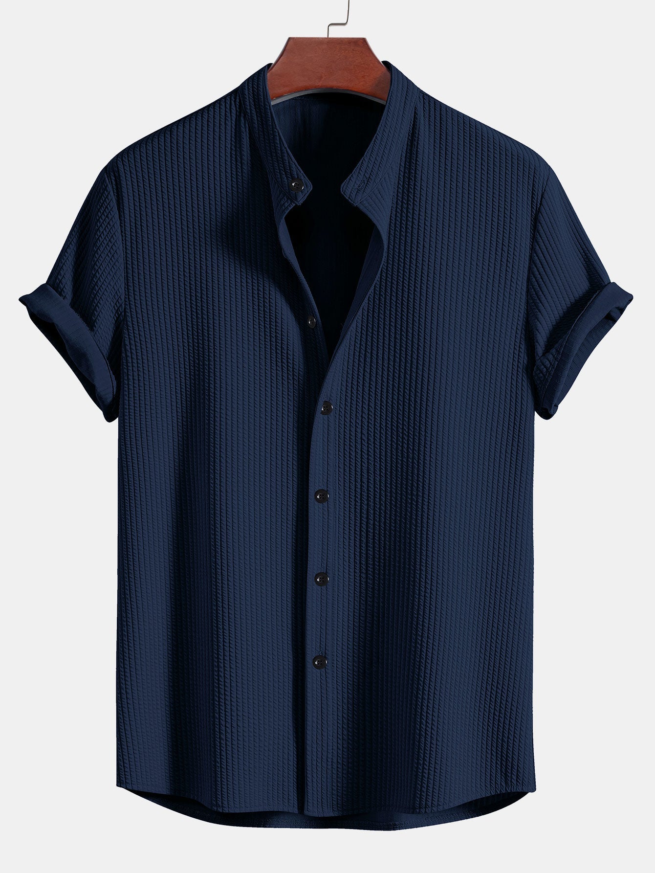 Mandarin Standup Collar Shirt