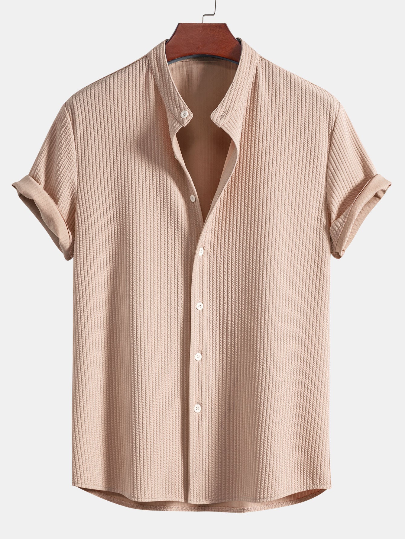 Mandarin Standup Collar Shirt