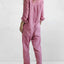 Casual Long-Sleeve Button Jumpsuit