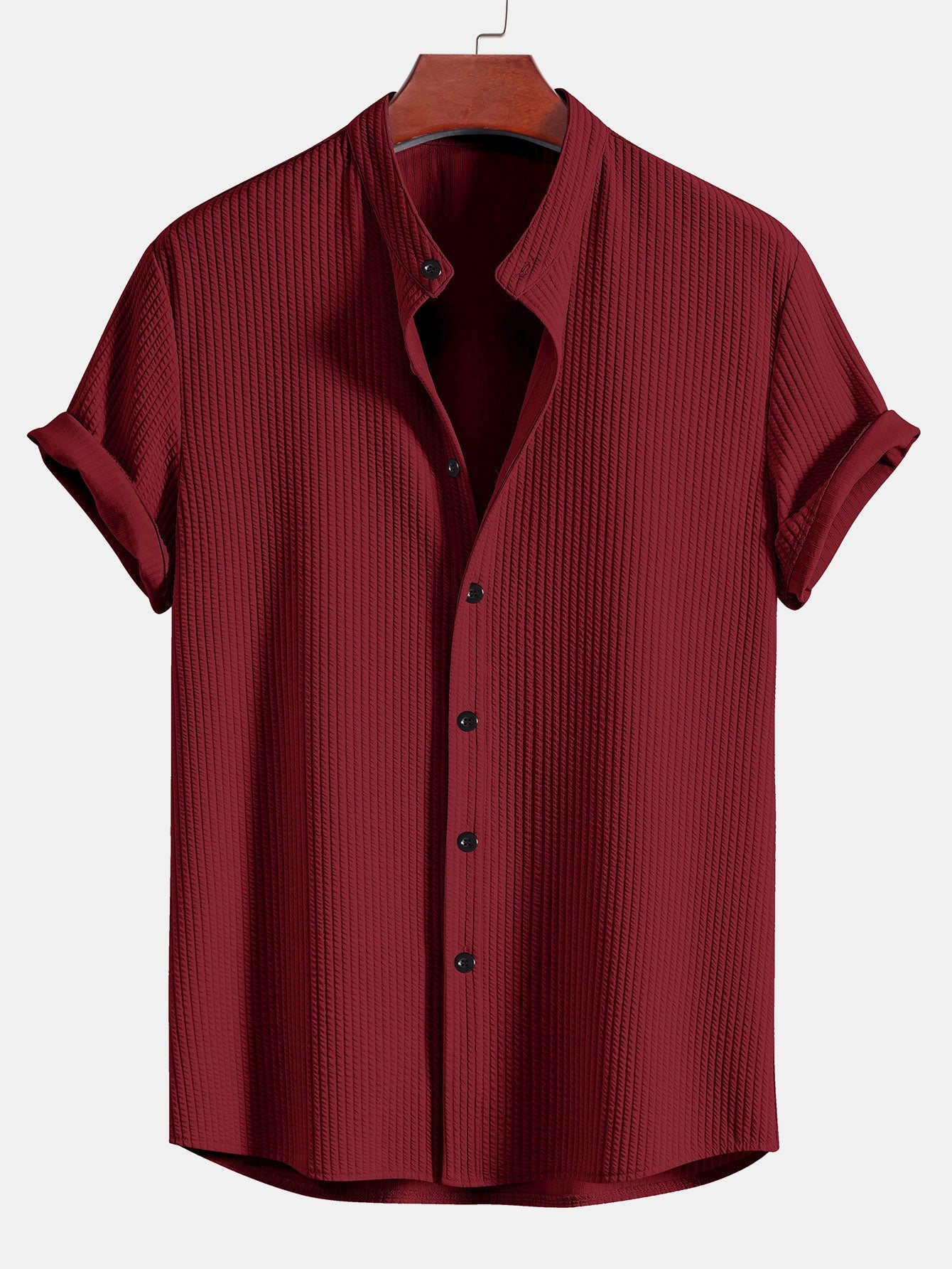 Mandarin Standup Collar Shirt