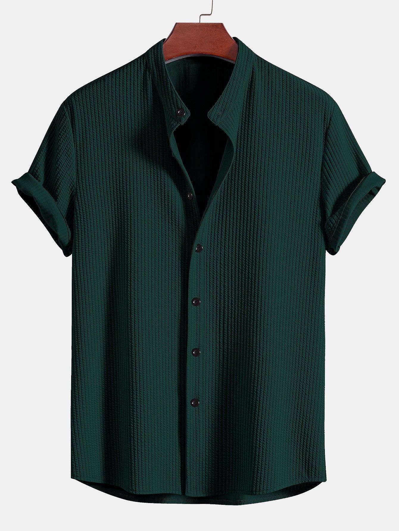 Mandarin Standup Collar Shirt