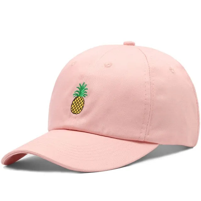 Pineapple Embroidery Dad Hat