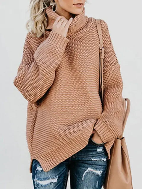 Enze Knitted Turtleneck Sweater