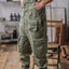 Vintage Men's Twill Overalls with Suspenders