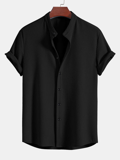 Mandarin Standup Collar Shirt