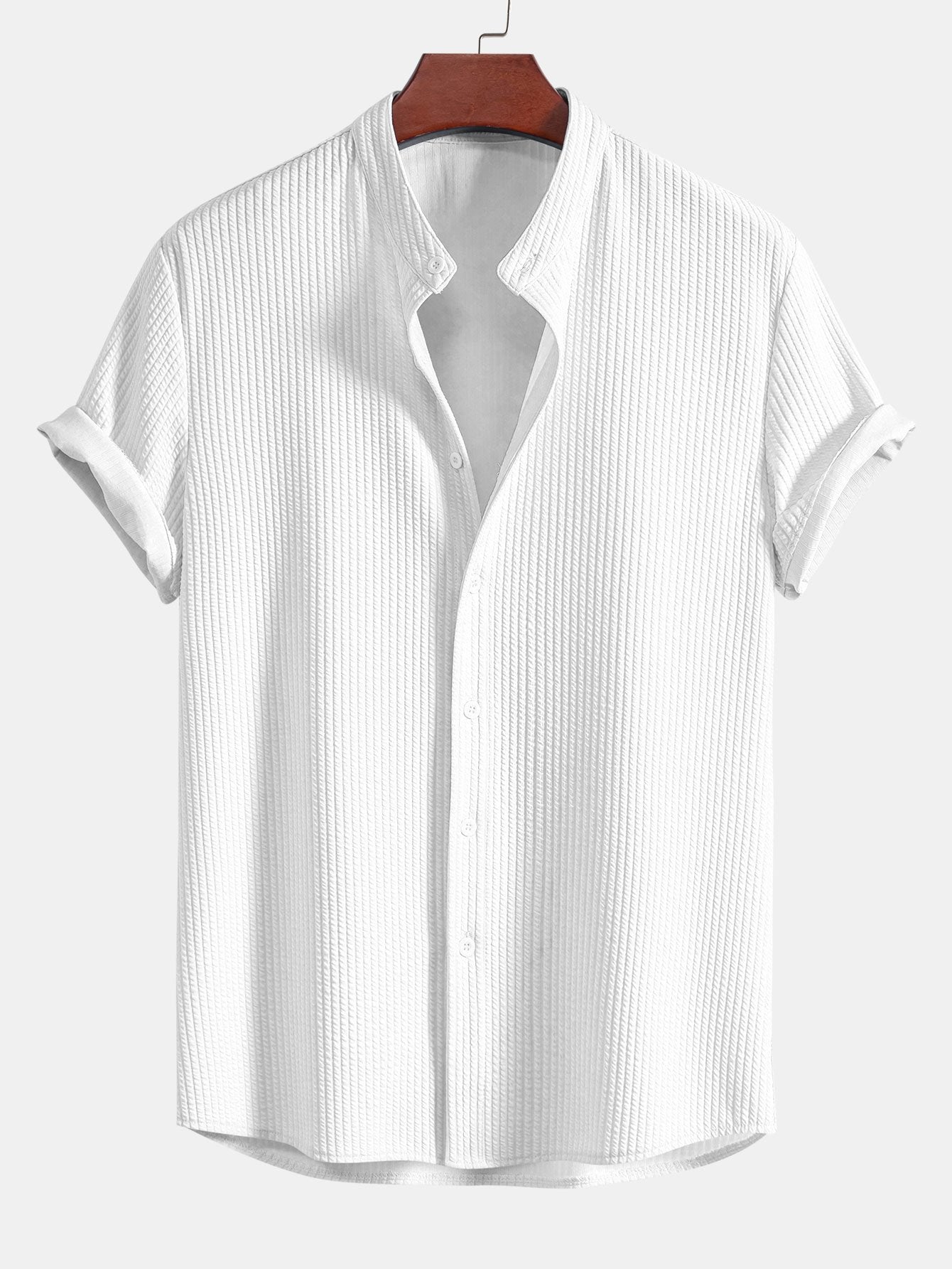 Mandarin Standup Collar Shirt