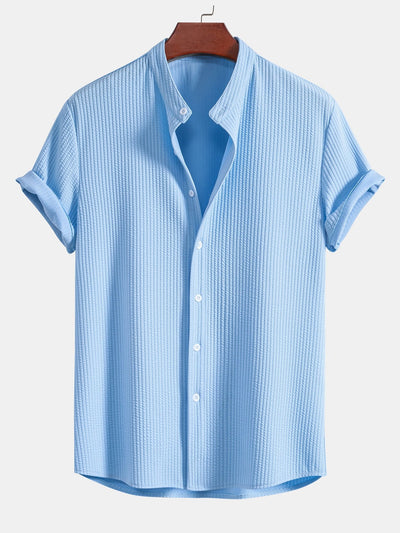 Mandarin Standup Collar Shirt