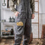 Vintage Men's Twill Overalls with Suspenders